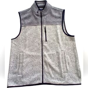 NWT Club Room Navy Blue & Gray Men's Lightweight Full Zipper Vest Size XL